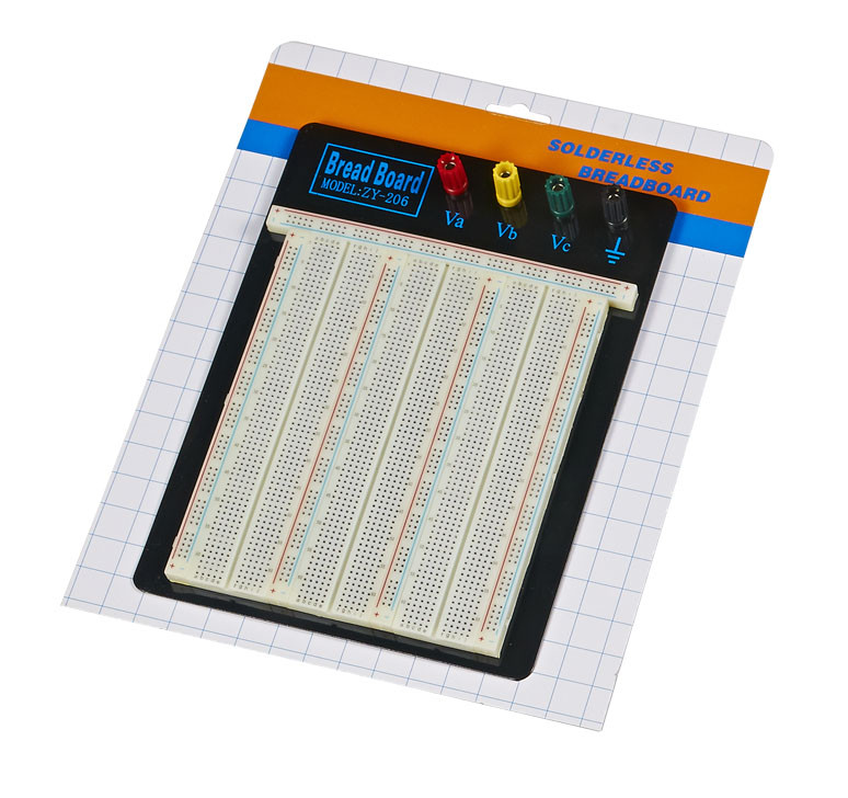 Soldering Electronic Breadboard Projects 2390 Points With Colored Coordinates