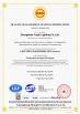 Zhongshan Rong Fei Lighting Co., Ltd Certifications