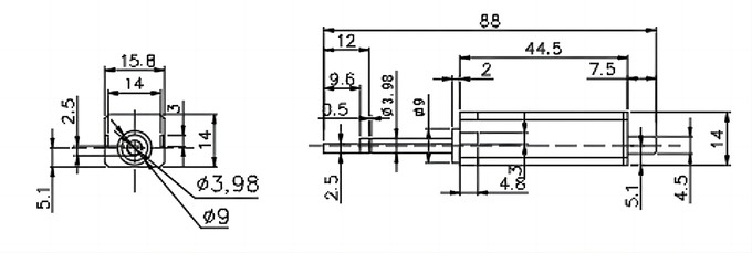 7-45V DC Brush Motor 0.3-1A 3-10W Electric Tool Motor Home Appliance