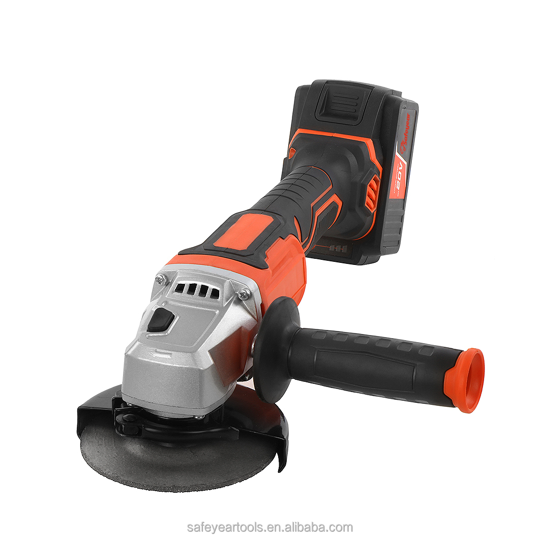 20V Four And A Half Inch Angle Grinder Mini Hand Grinder Machine 4000MAH Red Black