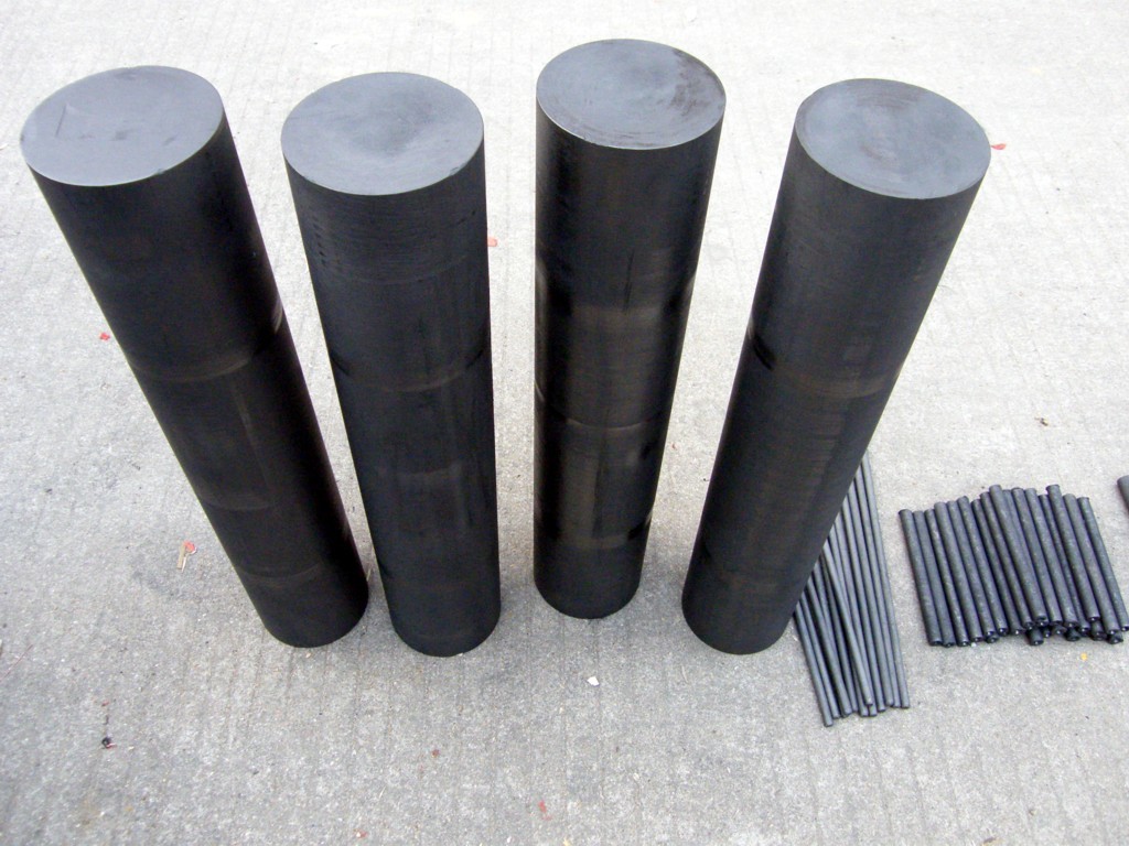 Iso 9001 Carbon Graphite Rod Ultra High Power Uhp