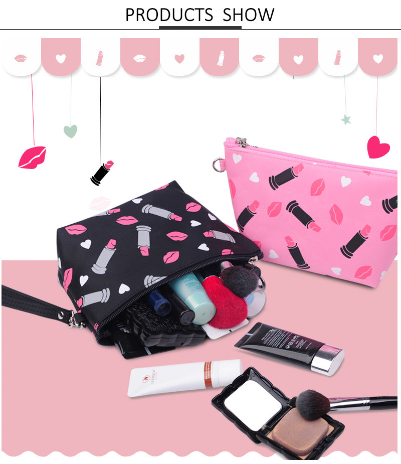 Waterproof Custom Print Fancy Bride PU Makeup Bag
