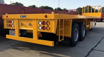 Best Price 40T-100T Flatbed Low Bed Semi Trailer 3-Axle Skeletal Semi-Trailer for Container Transport