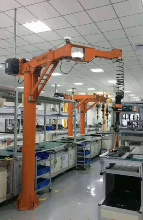 Cantilever 600kg Electric Jib Crane Hoist Articulating