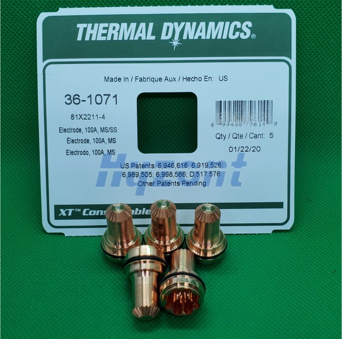 100A stainless steel 36-1071 Plasma Torch Consumables