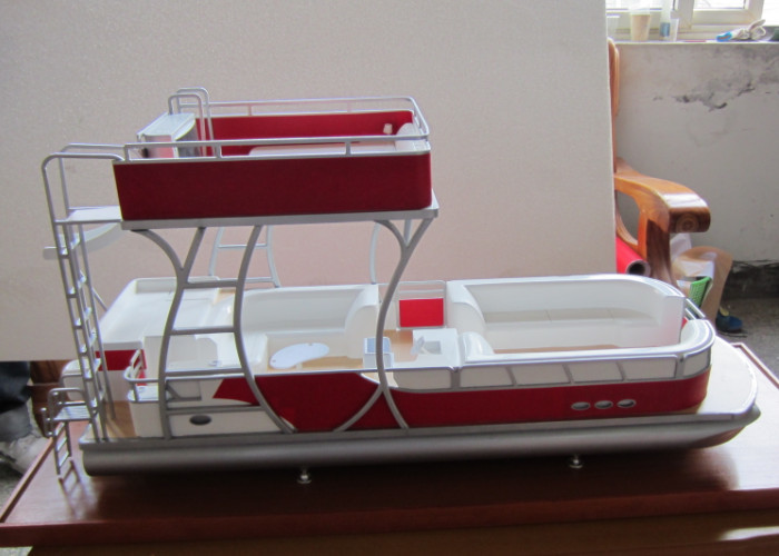 Pleasure Craft Models With Print Logo , Natural Resin Material