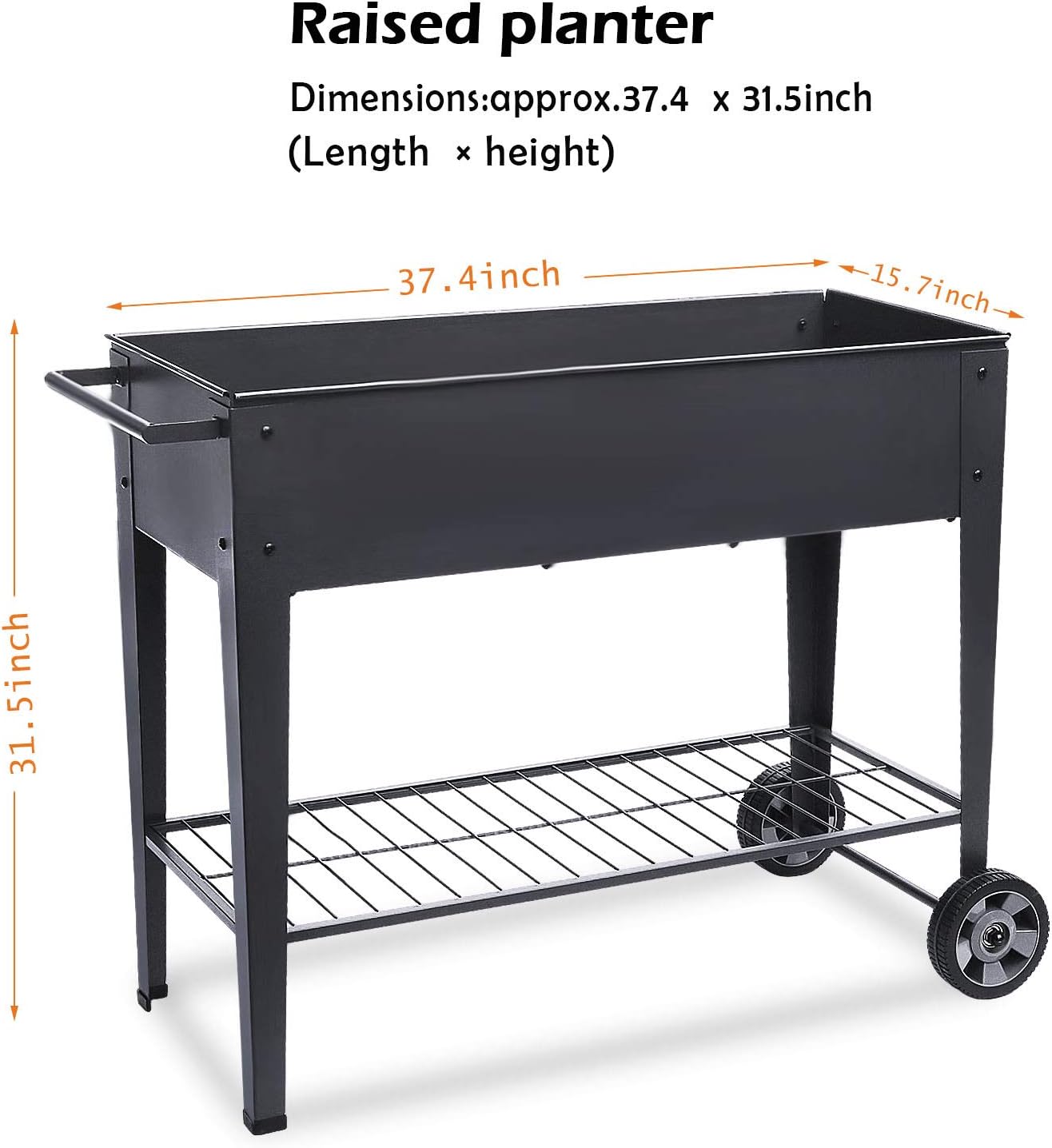 Standing Raised Garden Beds Heavy Duty Outdoor Planter Box for Functional Gardens