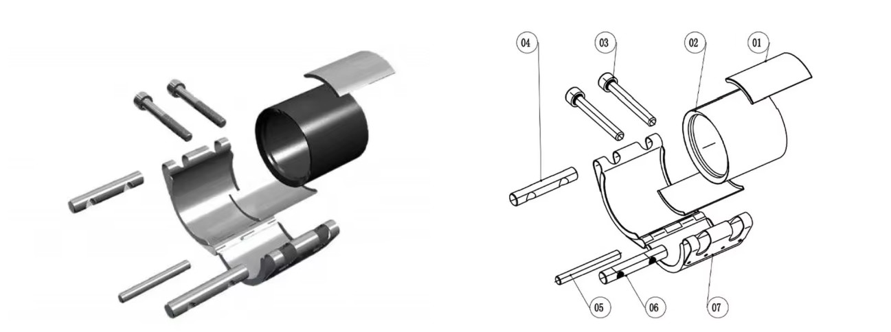 ANSI Standard Stainless Steel High Pressure Pipe Repair Clamps OEM Free Sample