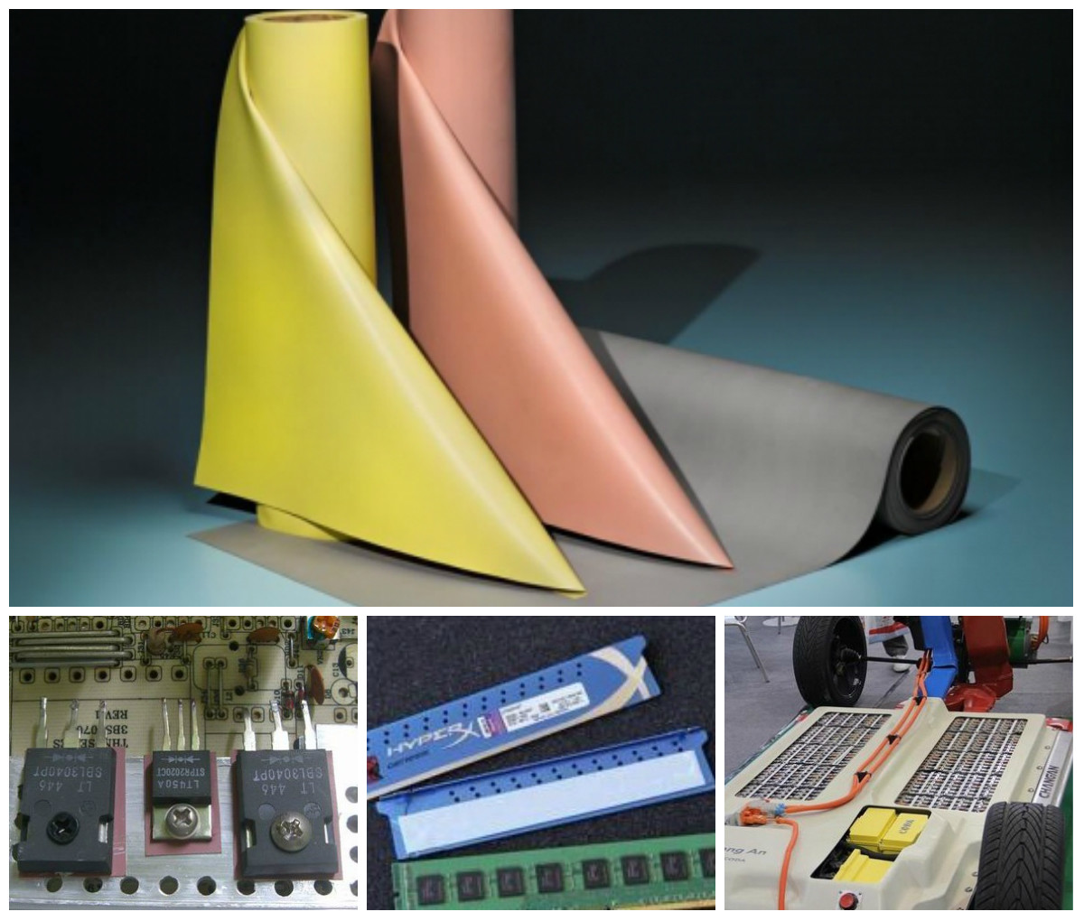 Rohs Compliant Thermal Conductive And Insulated Sheet For CPU GPU Gap Filling