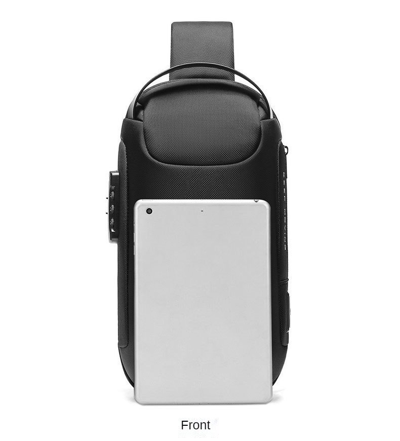 Anti Theft Crossbody Sling Bag Cross Shoulder Sling Bag USB Men Chest Bag