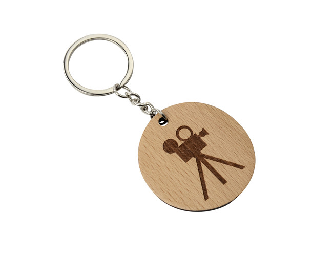 Souvenir Gift Cute Metal Keychain Logo Plain Wooden Keychain Epoxy Doming