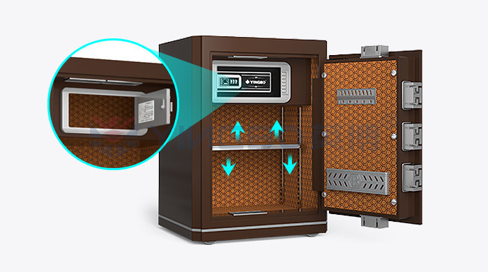 Digital Fingerprint Lock Home Safe Box H580mm