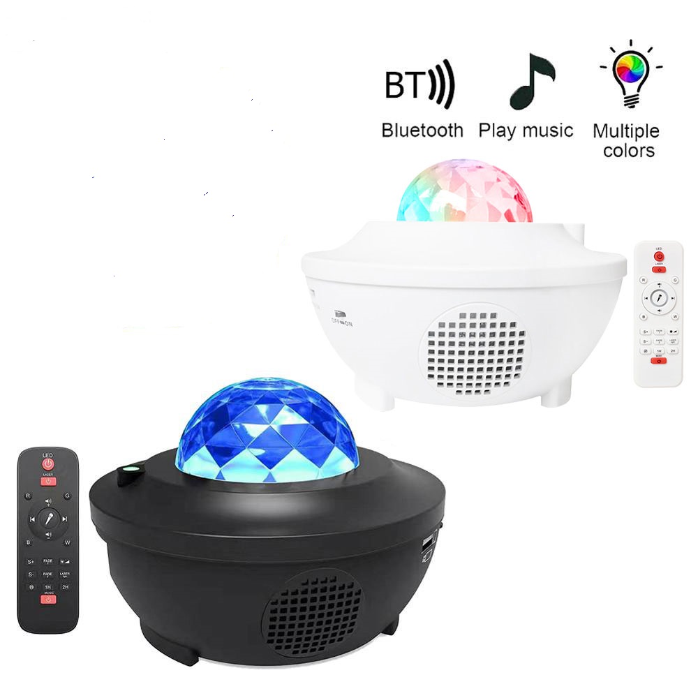 Remote Control DC5V 6W LED Touch Desk Lamp Star Projector Night Light With Music