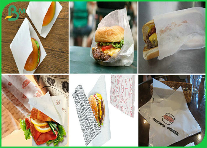 Hamburger wrapping paper                              