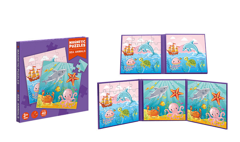 Educational Toys Magnetic Jigsaw Puzzle Book Insects Theme For Kids Ages 3 Years Up