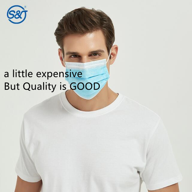S&J OEM wholesale 3 ply facemask EN 14683 medical surgical face mask disposable