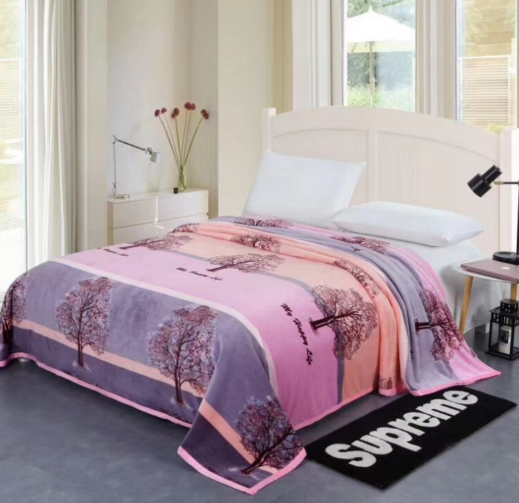 Super Soft Flannel Full 100% Polyester 80 Baby Blanket Swaddling in Any PANTONE Color