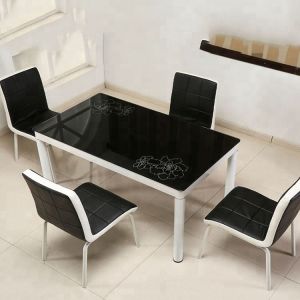 Buy cheap Square Glass Top Dining Room Table , Extendable Glass Dining Table product