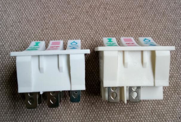 Hot Conditioner Cooler Boat Rocker Switch 3 Way White Stainless Steel Wire Spring
