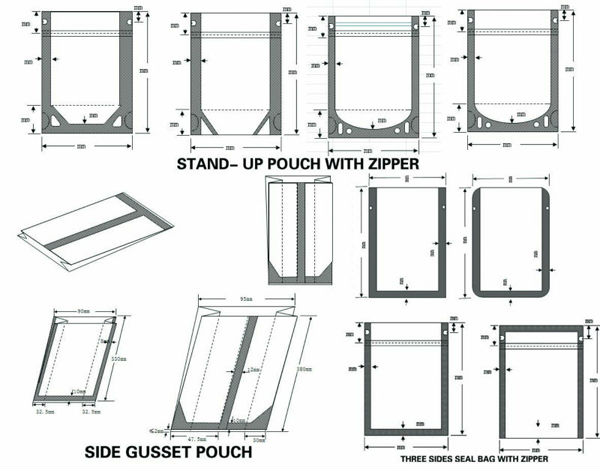 PE Custom Gravure Printing Printed Food Packaging CMYK Food Saver Zip Lock Bags