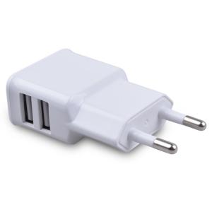 Buy cheap White Mobile Phone Dual USB Wall Charger Electric Plug Socket product