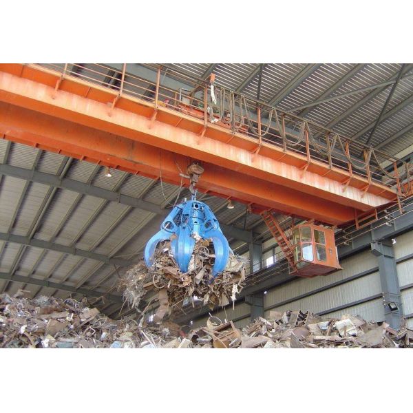 10 ton garbage grab crane, double beam grab, grab crane, single beam crane, bridge crane, double beam truss, double beam
