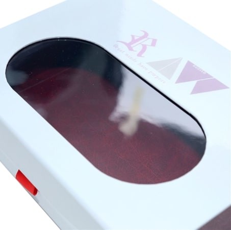 Rigid Cardboard Magnet Gift Boxes Hinged Cardboard Box With PVC Window