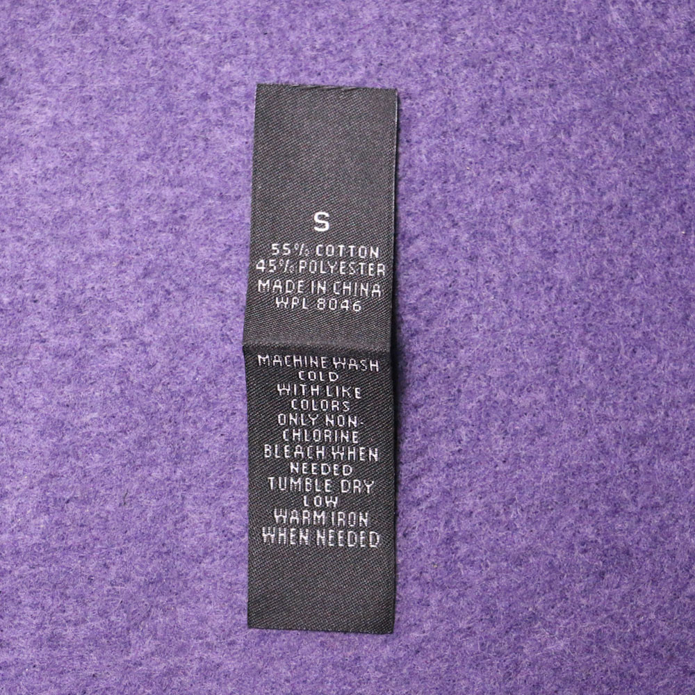Center Fold Custom Clothing Labels Neck Iron On Name Labels