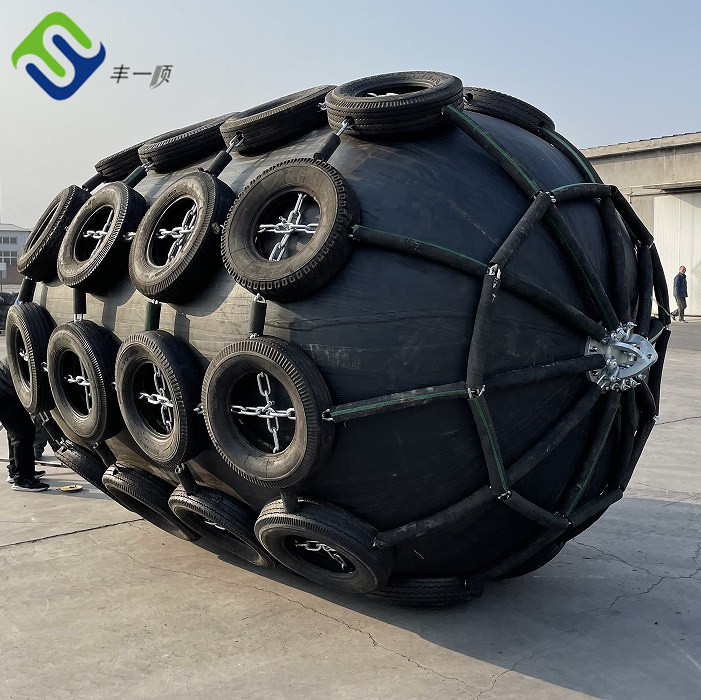 Black Color Long Term Service Life Dock Pneumatic Marine Rubber Fender