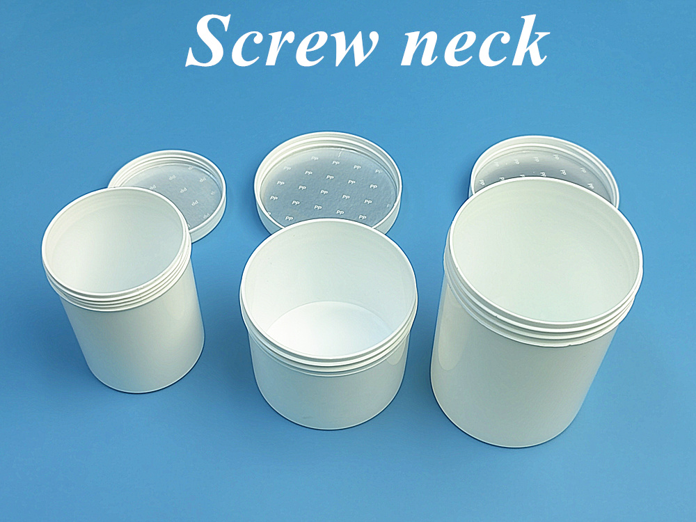 250ml 500ml Custom Plastic Jar Cosmetic White PP Cream Body Cream Jarluxury Travel Cosmetic Packing Container