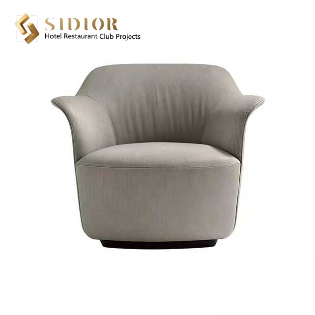 Unique Design, Modern Leisure Chair, Leather Relaxing Chair, Couch Armchairs, Leather Living Room Chair
