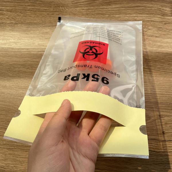 Wholesale Sample Bag Biohazard Specimen Transport Bag Transparent 95kPa