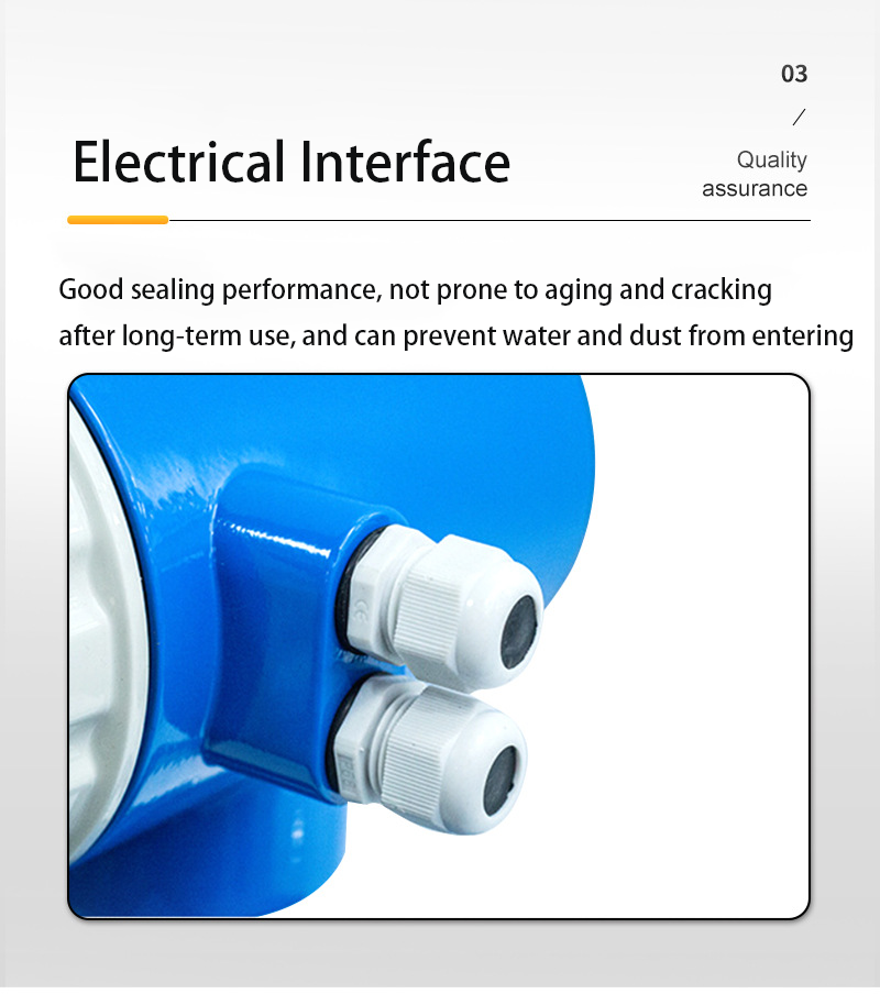 Integrated Electromagnetic Flowmeter Stainless Steel For Sewage Liquid / Electroplating