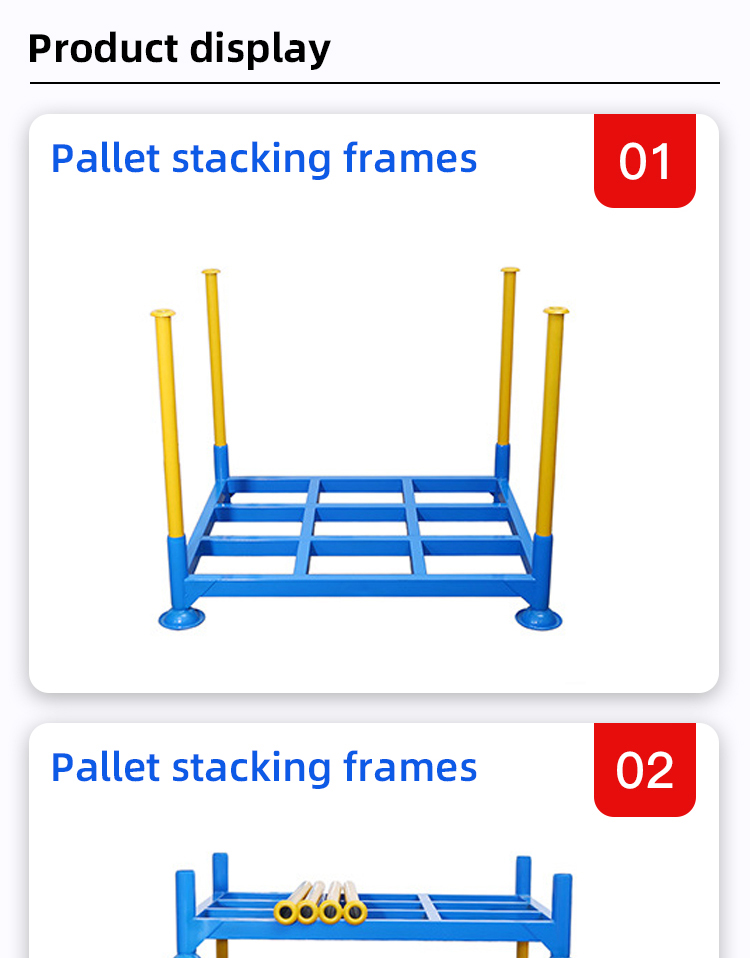 Commercial Galvanized Mild Steel Stackable Pallet Converter for Customized Storage Warehouse Stackable Organization Solution