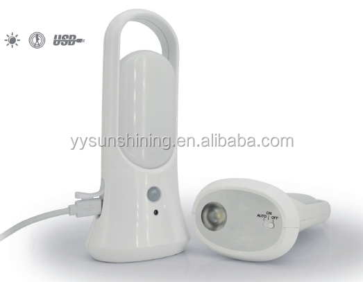 Portable Battery Operated LED Indoor Motion Sensor Night Light with USB and 115 Lumens