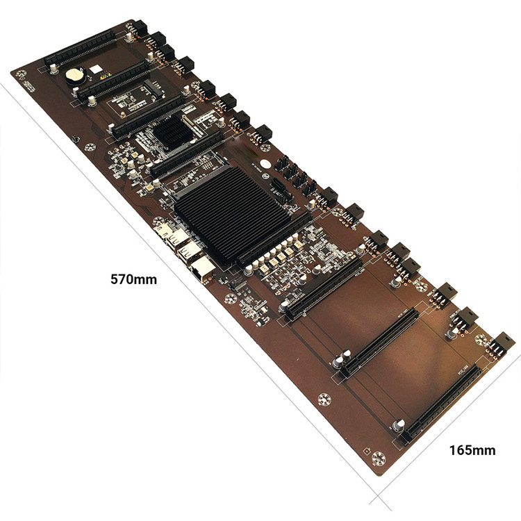 Msata DDR3 PCI-E Video Card Motherboard 8 Graphics Cards