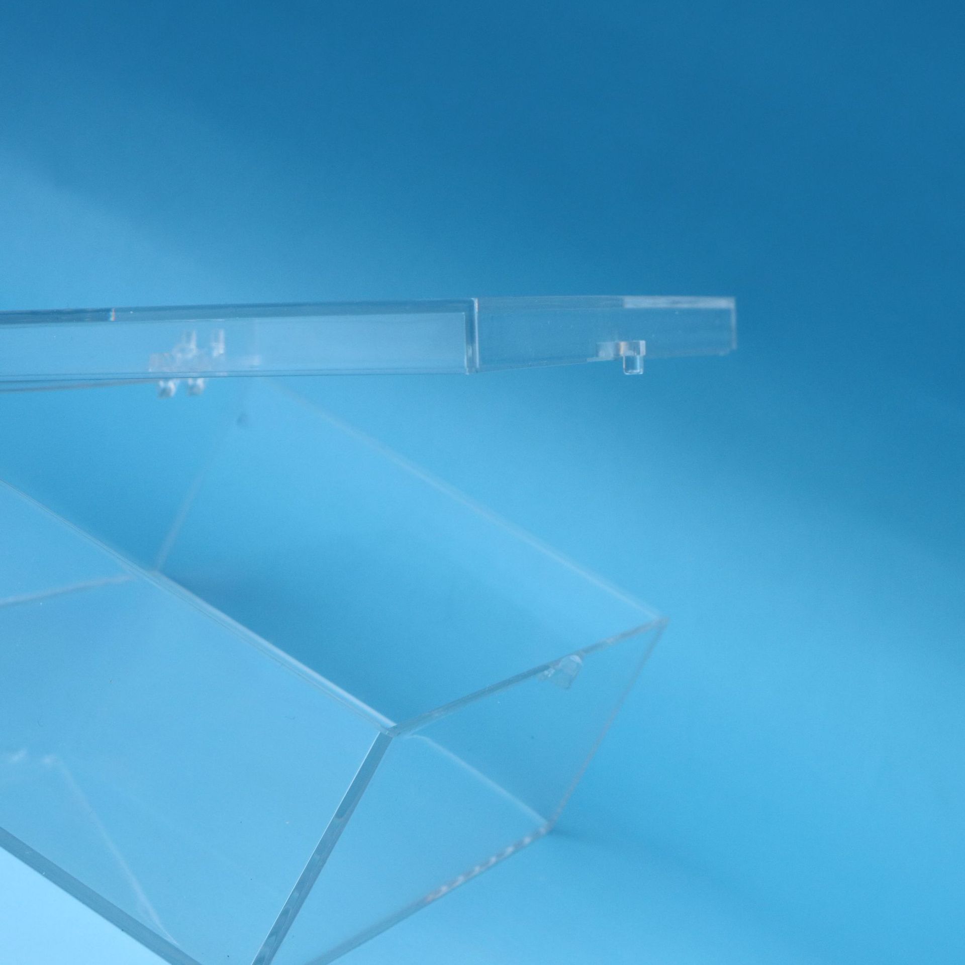 Acrylic Box Custom Clear Plexiglass Acrylic Display 5side Box Sliding Lid Poke Poking Mon Card Booster Display
