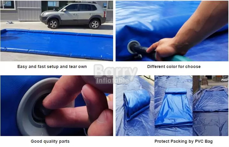 how to us inflatable wash mat