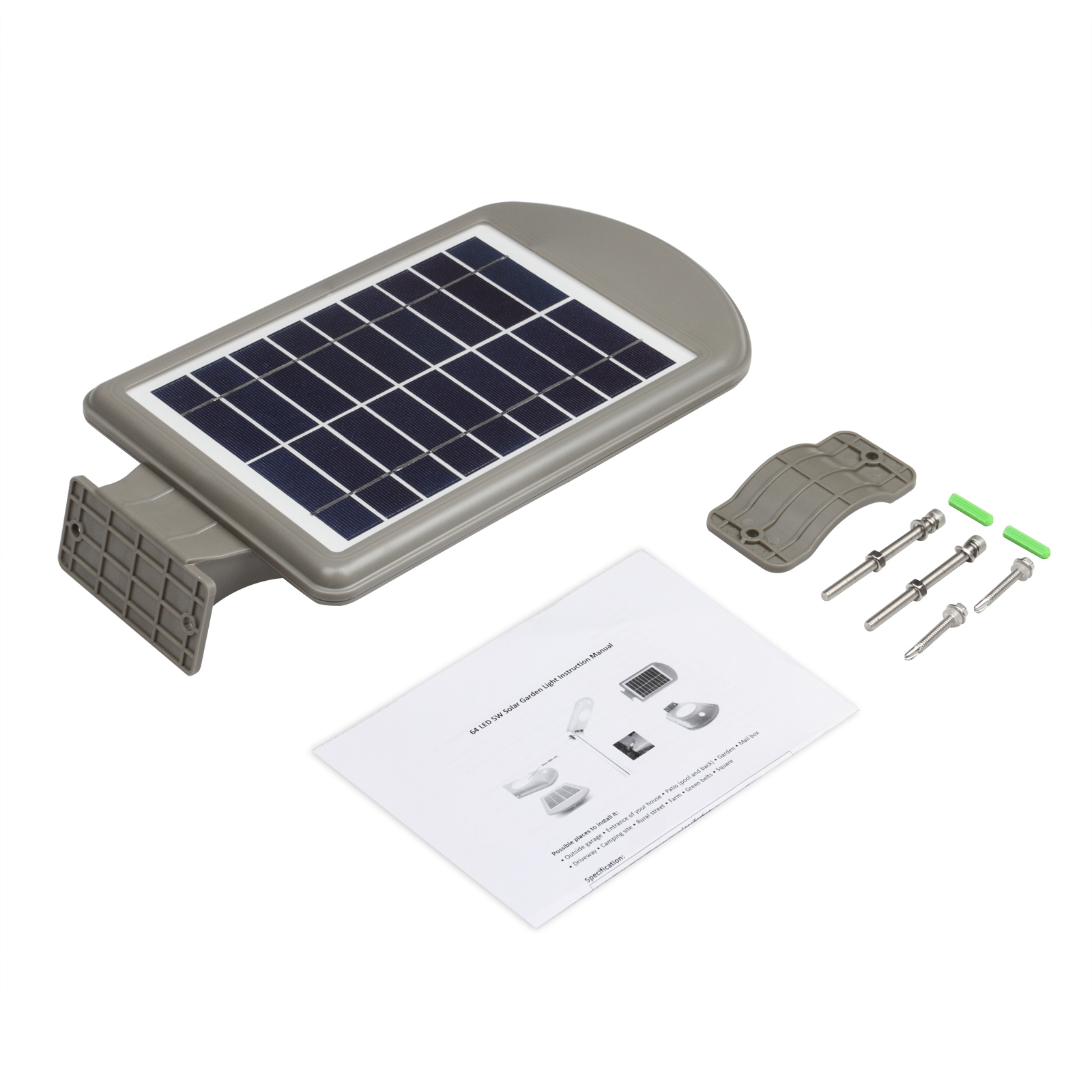 Battery 7.4V 4Ah PIR Sensor 10m Solar Powered Garden Lights