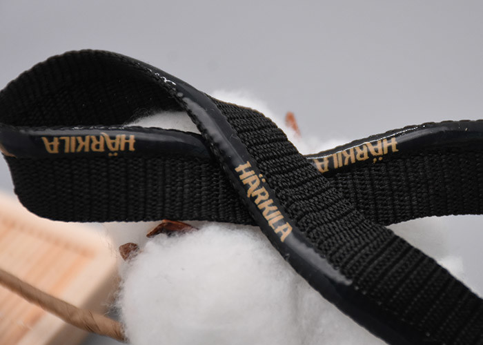Polyester Customized 1.5cm Non Slip Elastic Band With Printed Silicone Logo