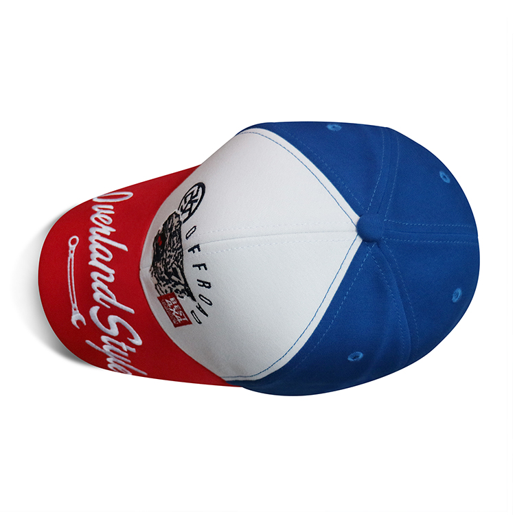 Promotional 6 Panel Printed Baseball Caps With Metal Buckle Soft Or Hard Pre - Curved