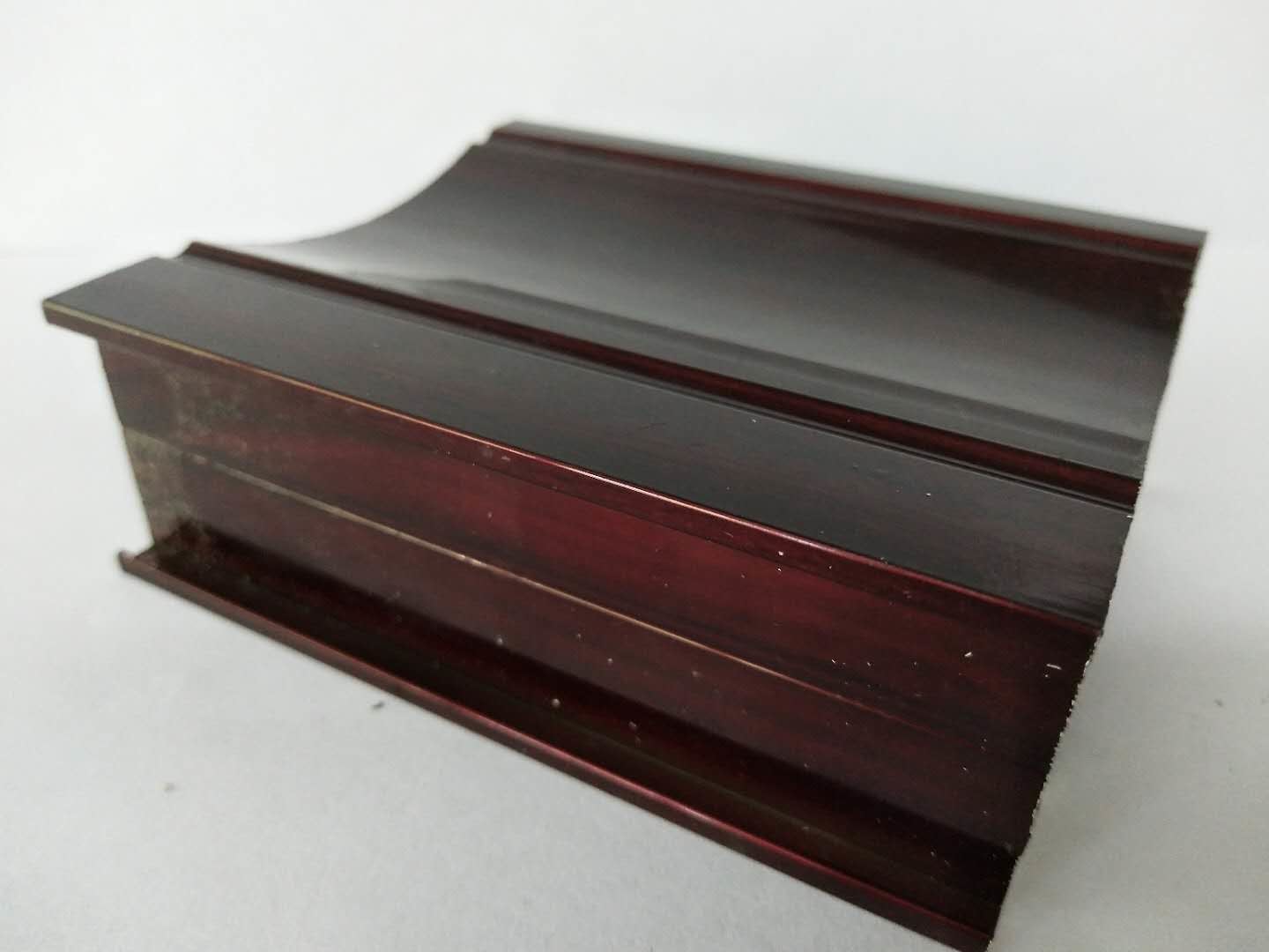 Wood Grain Imitating Finish Aluminum Extrusion Window Frame Aced And Alkali Resistant
