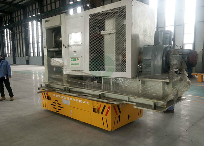 360 Degree Turning Electric Power Automated Slab Handling Motorized Transfer Trolley On Wheels