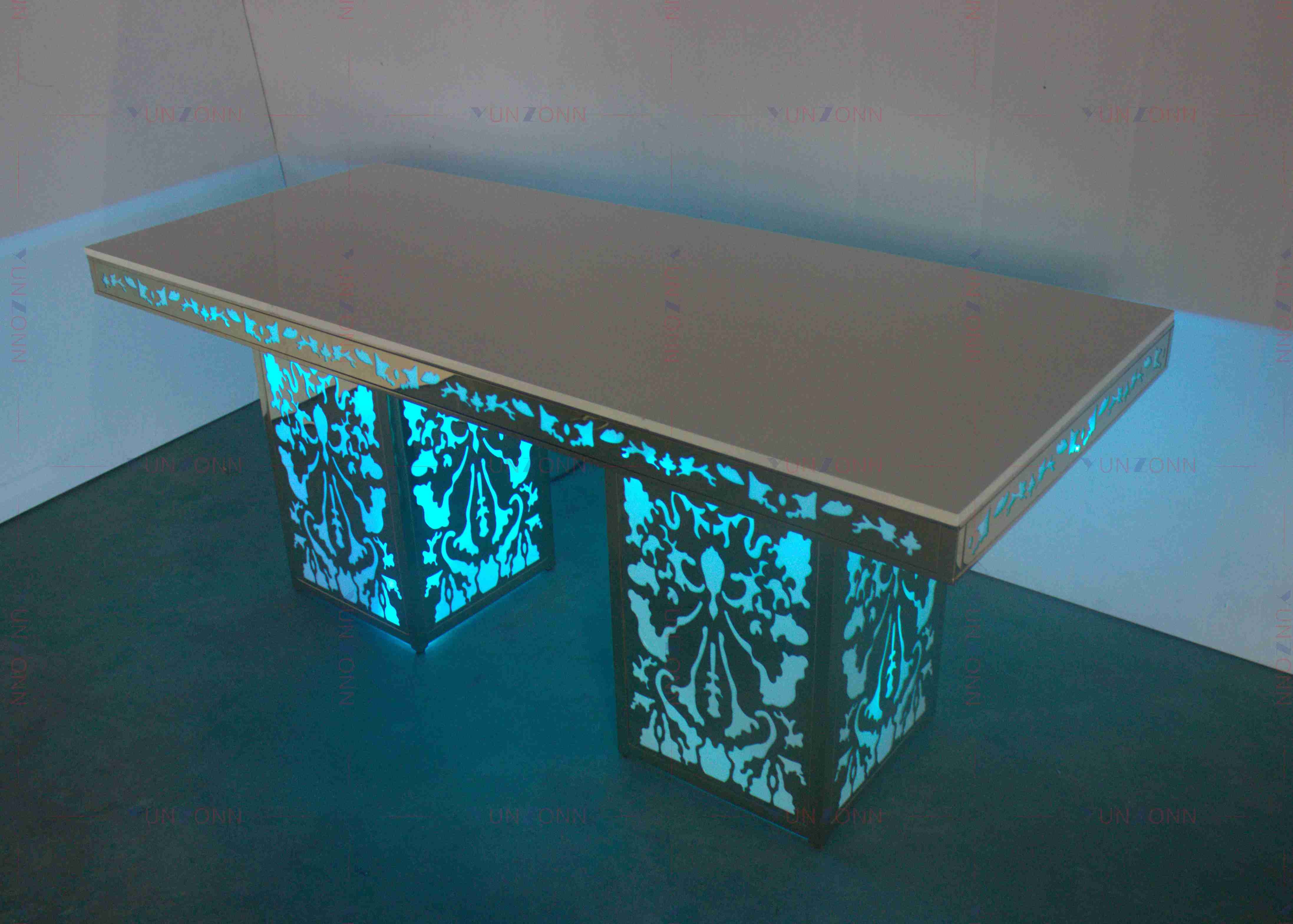 Stylistic Lighted Pub Table Pub Table Chair Set 4000X1200X750mm