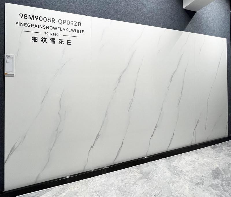 W.A 0.5% Outside Floor Backgroud Tiles For Office 900x1800x9mm And Modern SGS Polished Porcelain Tile For Decoration And Restaurant