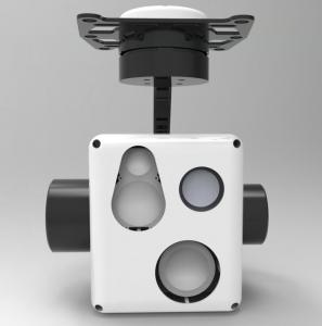 China Three-axis Multi-sensor Micro Gimbal With IR + TV + LRF Uncooled FPA EO IR Thermal Camera Monitoring System on sale