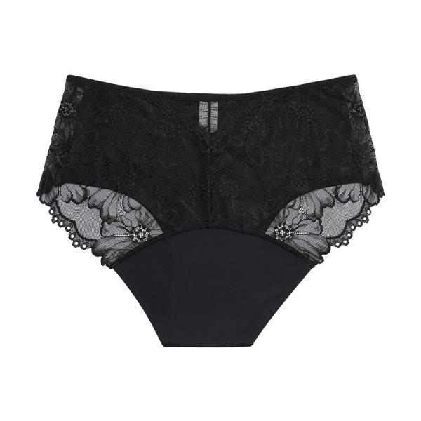 Menstrual Period Proof Underwear Leakproof Flower Mesh Sexy Transparent