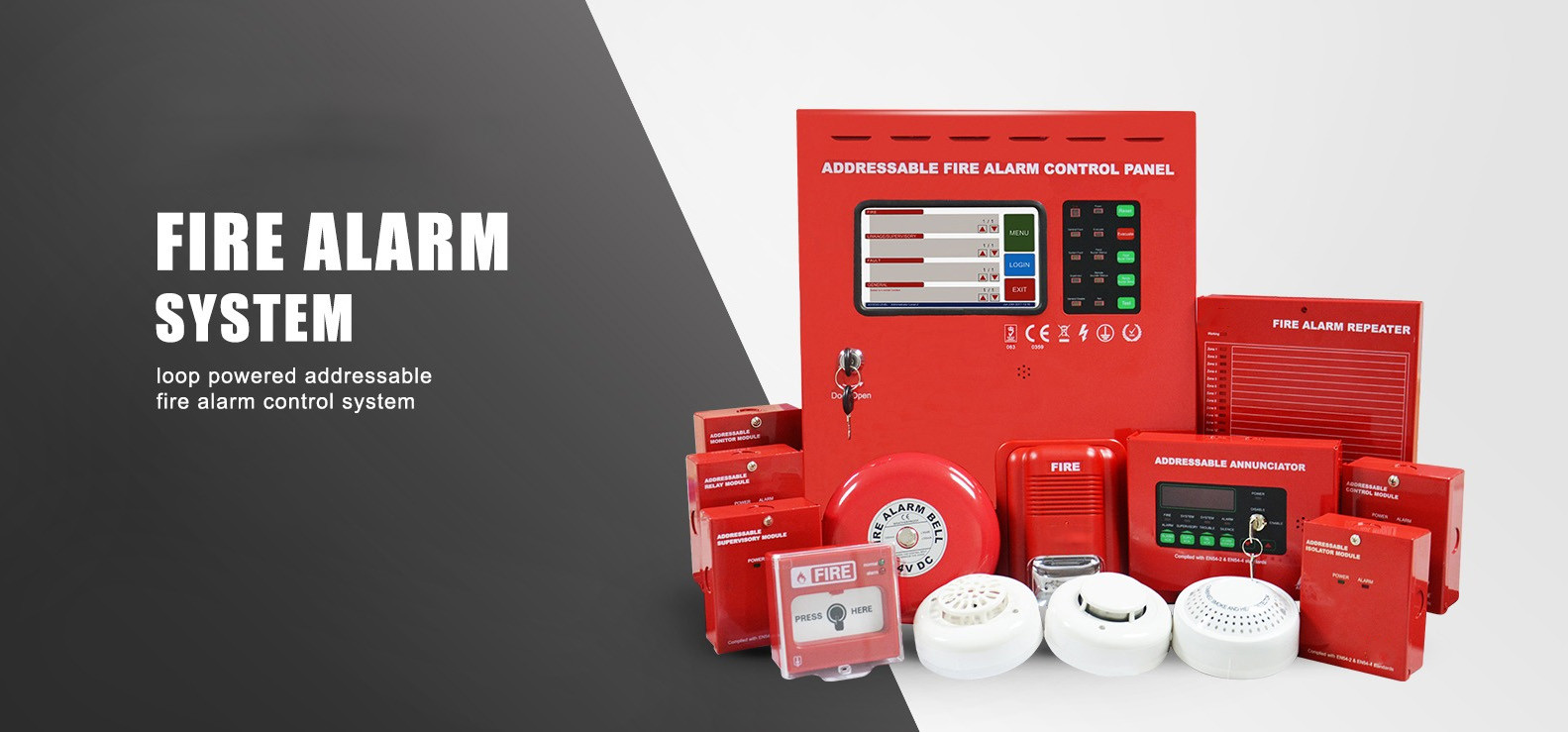 LPCB Certificate GSM 4 Zone Conventional Fire Alarm Panel