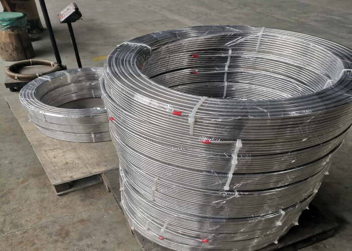 ASME S30400 Stainless Steel SS Coiled Tubing Cooling 100mm EN 1.4301