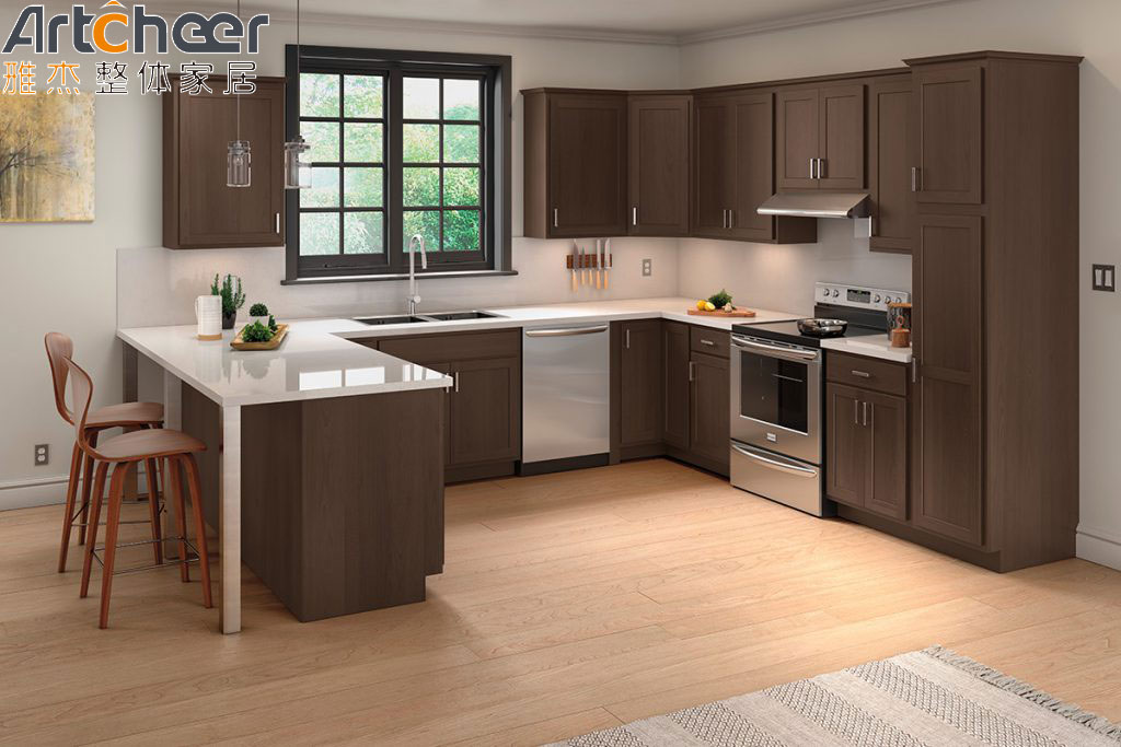 American Style Shaker Design Solid Wood Kitchen Cabinets A Must Have for Modern Homes